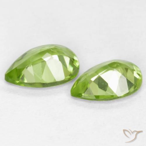 0.76 ct natürliche Leichtes lebendiges Grün Peridot-Edelsteine, Birnenform, VVS-VS