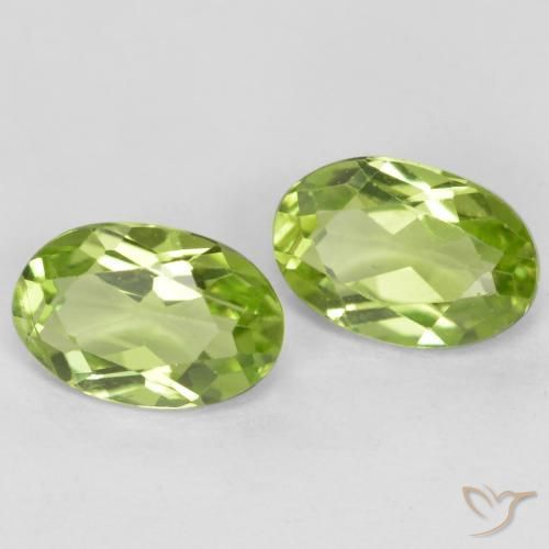 0.97 ct natürliche Leichtes lebendiges Grün Peridot-Edelsteine, Oval, VS