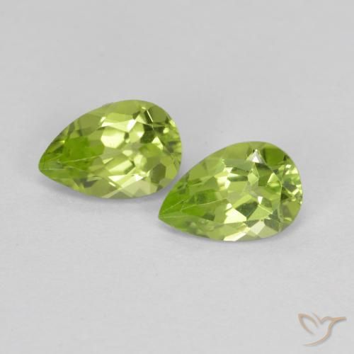 0.84ctw Natürlicher Lebendiges grün Peridot, Birnenform, VVS-VS