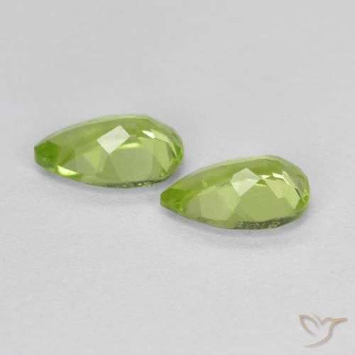 0.89 ct natürliche Mittelgrün Peridot-Edelsteine, Birnenform, VS