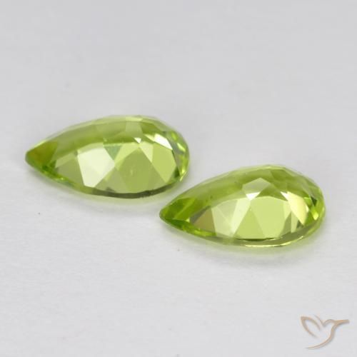 0.80 ct natürliche Mittelgrün Peridot-Edelsteine, Birnenform, VVS-VS