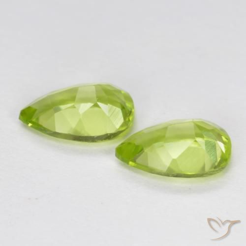 0.91 ct natürliche Mittelgrün Peridot-Edelsteine, Birnenform, VVS-VS