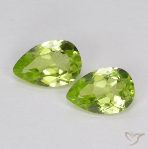 0.84ctw Natürlicher Lebendiges grün Peridot, Birnenform, VVS-VS