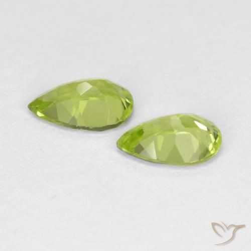 0.82 ct natürliche Mittelgrün Peridot-Edelsteine, Birnenform, VS