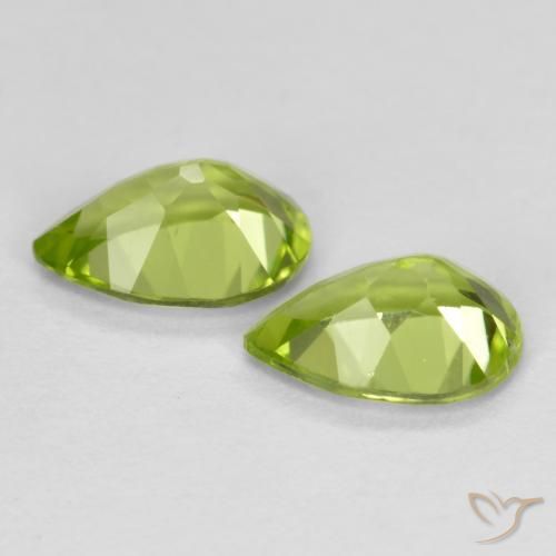 0.86 ct natürliche Mittelgrün Peridot-Edelsteine, Birnenform, VVS-VS