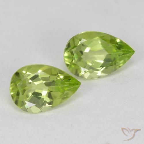 0.86ctw Natürlicher Lebendiges grün Peridot, Birnenform, VVS-VS