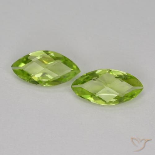 1.00ctw Natürlicher Mittelgrün Peridot, Marquise, VVS-VS