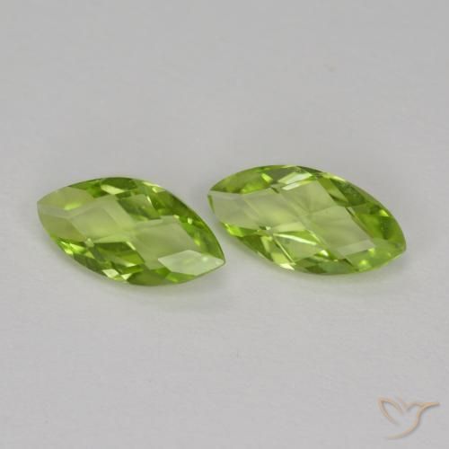 1.00 ct natürliche Mittelgrün Peridot-Edelsteine, Marquise, VVS-VS