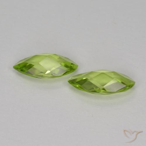 1.00 ct natürliche Mittelgrün Peridot-Edelsteine, Marquise, VVS-VS