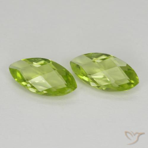 1.04 ct natürliche Lebendiges grün Peridot-Edelsteine, Marquise, VVS-VS