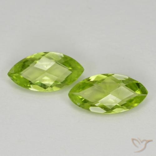 1.06ctw Natürlicher Mittelgrün Peridot, Marquise, VVS-VS