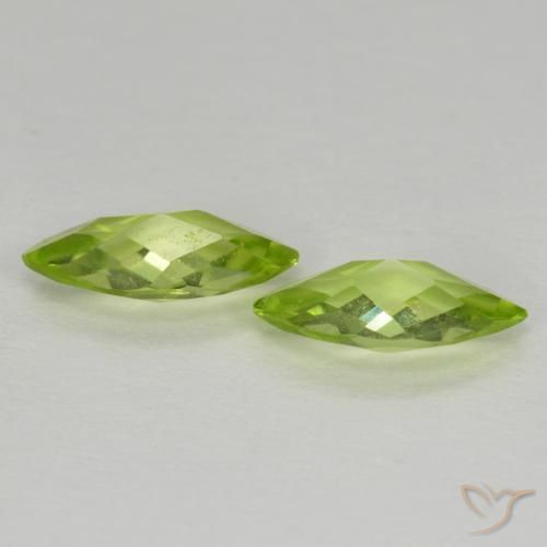 1.00 ct natürliche Leichtes lebendiges Grün Peridot-Edelsteine, Marquise, VVS-VS