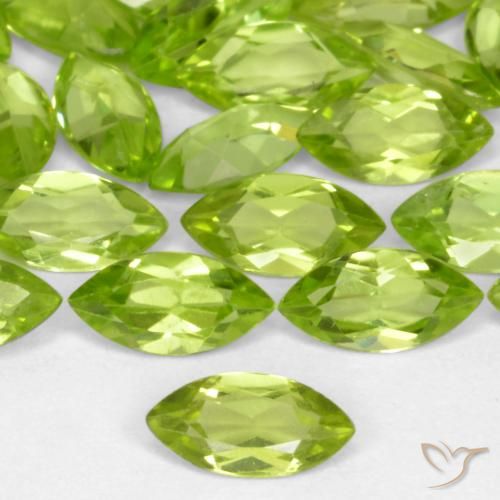 0.26ct Natürlicher Lebendiges grün Peridot, Marquise, VS