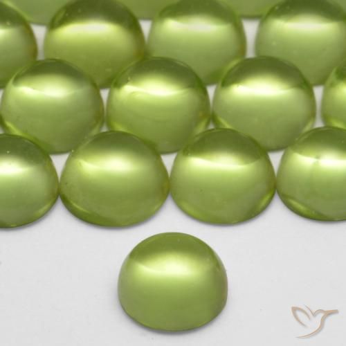 9,17 ctw natürlicher Lebendiges grün Peridot, Runden, Transparent