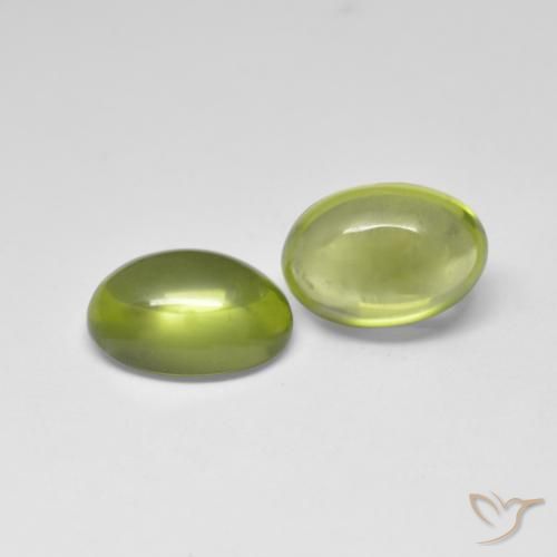 1.12 ct natürliche Erde Grün Peridot-Edelsteine, Oval, Transparent