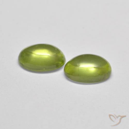 1.12 ct natürliche Erde Grün Peridot-Edelsteine, Oval, Transparent