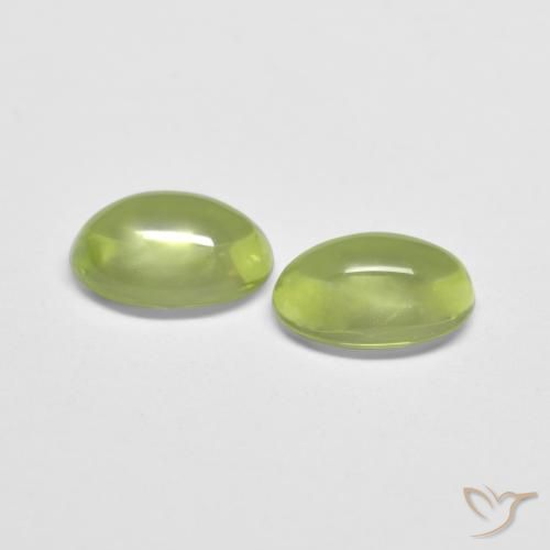 1.06 ct natürliche Lebendiges grün Peridot-Edelsteine, Oval, Transparent