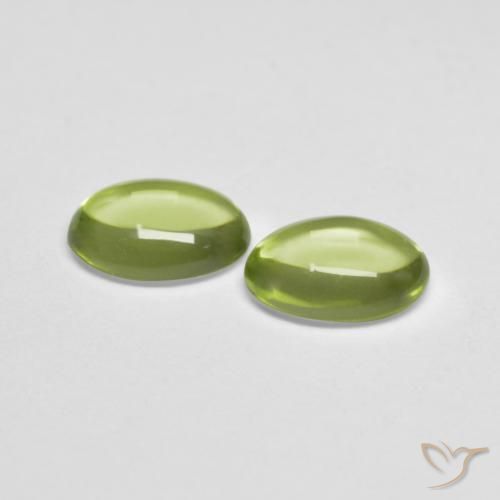 0.95 ct natürliche Warmes Grün Peridot-Edelsteine, Oval, Transparent