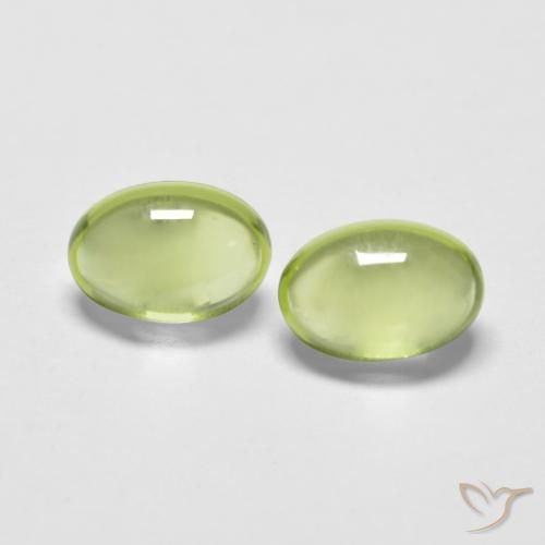 1.16ctw Natürlicher hellgrün Peridot, Oval, Transparent