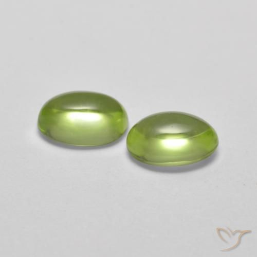 1.07 ct natürliche Erde Grün Peridot-Edelsteine, Oval, Transparent