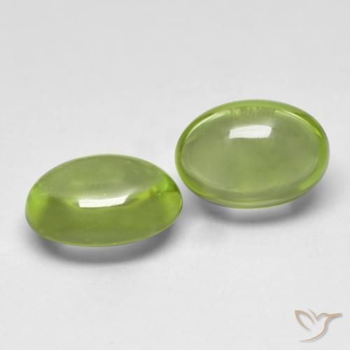 1.06 ct natürliche Erde Grün Peridot-Edelsteine, Oval, Transparent