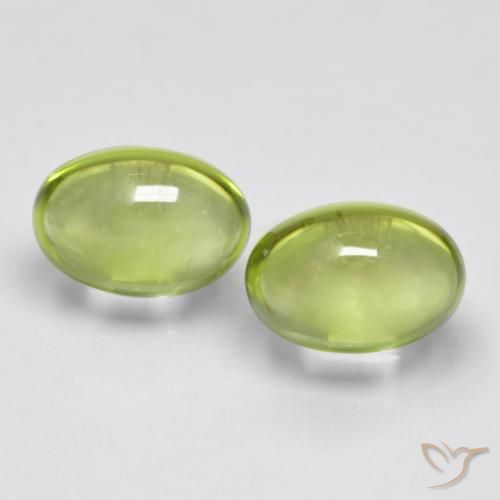 1.21ctw Natürlicher gelblich-grün Peridot, Oval, Transparent