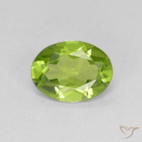 1.62ct Natürlicher Lebendiges grün Peridot, Oval, VS