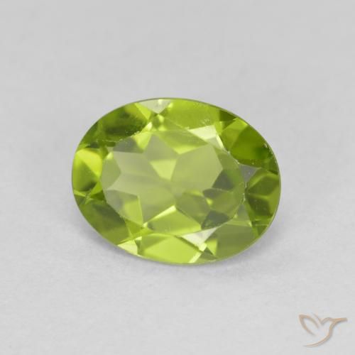 9,17 ctw natürlicher Mittelgrün Peridot, Oval Schliff, VS
