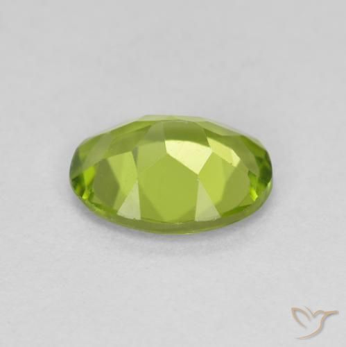 9,17 ctw natürlicher Mittelgrün Peridot, Oval Schliff, VS