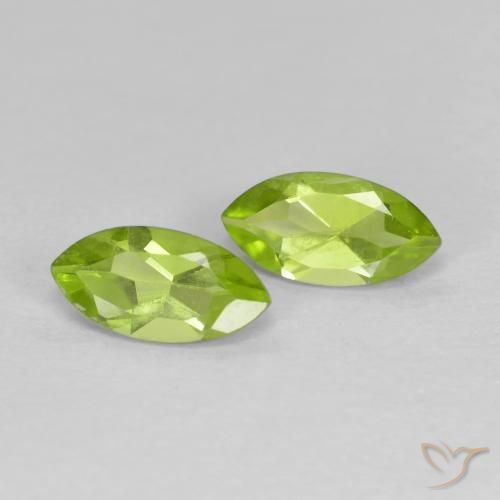 1.22 ct natürliche Lebendiges grün Peridot-Edelsteine, Marquise, VS