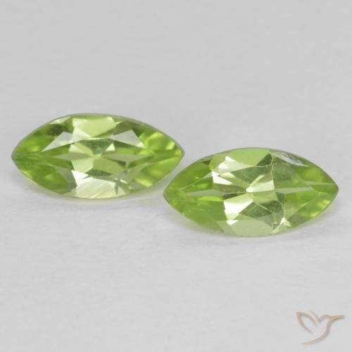 1.10ctw Natürlicher Leichtes lebendiges Grün Peridot, Marquise, VS
