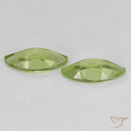 1.10 ct natürliche Leichtes lebendiges Grün Peridot-Edelsteine, Marquise, VS