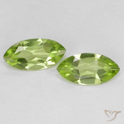 1.10ctw Natürlicher Leichtes lebendiges Grün Peridot, Marquise, VS