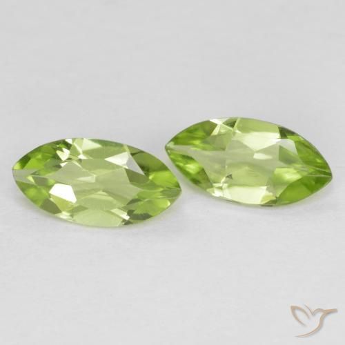 1.10 ct natürliche Leichtes lebendiges Grün Peridot-Edelsteine, Marquise, VS