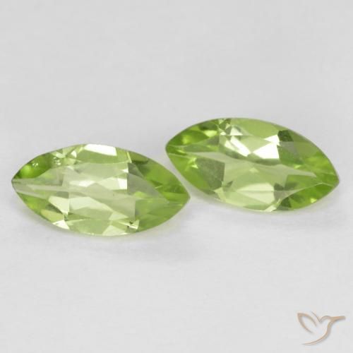 1.23 ct natürliche Leichtes lebendiges Grün Peridot-Edelsteine, Marquise, VS