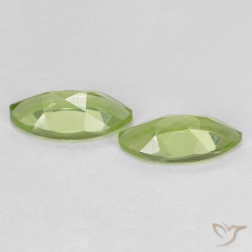 1.23 ct natürliche Leichtes lebendiges Grün Peridot-Edelsteine, Marquise, VS