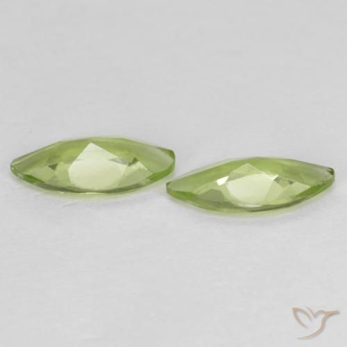 0.89 ct natürliche Leichtes lebendiges Grün Peridot-Edelsteine, Marquise, VS