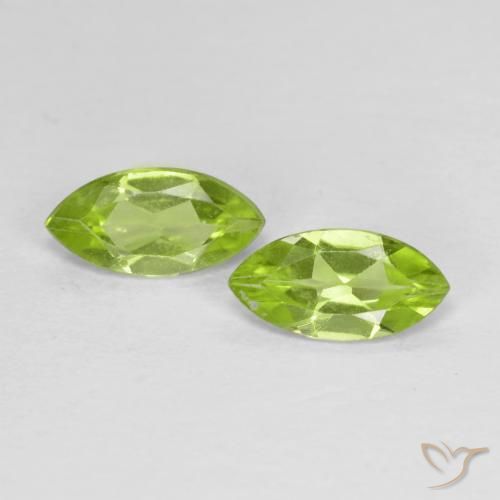 1.09 ct natürliche Mittelgrün Peridot-Edelsteine, Marquise, VS