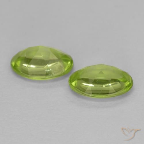 1.52 ct natürliche Lebendiges grün Peridot-Edelsteine, Oval, Transparent
