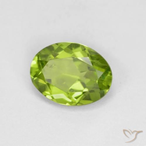 9,17 ctw natürlicher Leichtes lebendiges Grün Peridot, Oval, VS