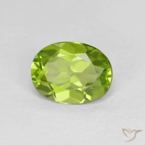 9,17 ctw natürlicher Lebendiges grün Peridot, Oval, VS