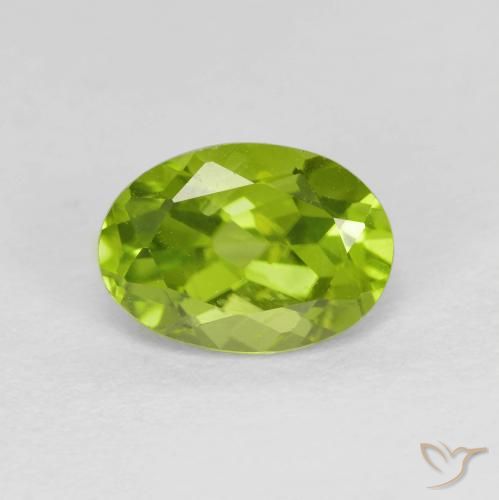 1.53ct Natürlicher Mittelgrün Peridot, Oval, VS