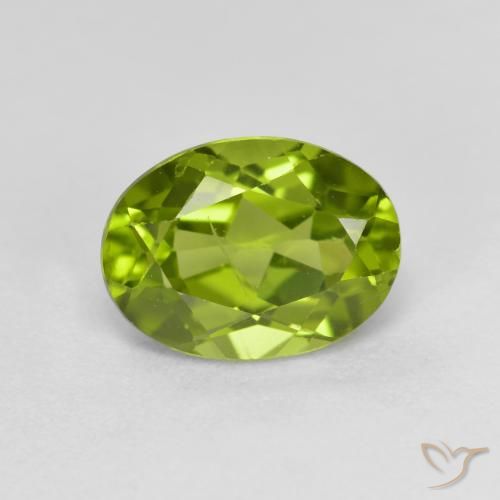 1.45ct Natürlicher Lebendiges grün Peridot, Oval, VS