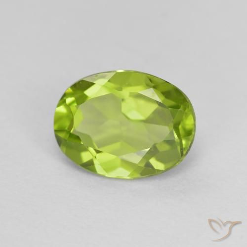 9,17 ctw natürlicher gelblich-grün Peridot, Oval, VS