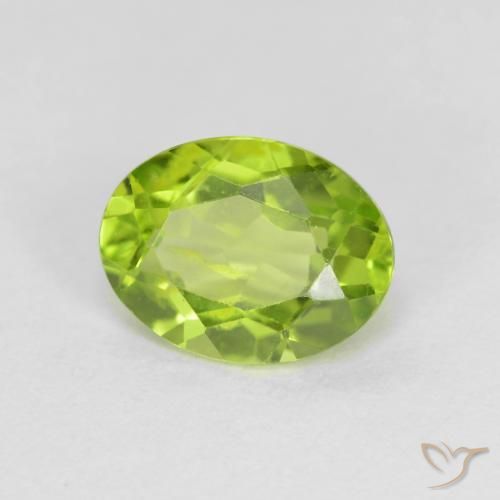 9,17 ctw natürlicher Leichtes lebendiges Grün Peridot, Oval, VS