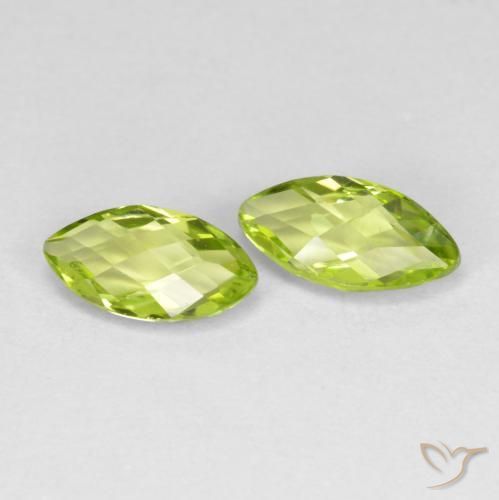 1.34ctw Natürlicher gelblich-grün Peridot, Marquise, VVS-VS