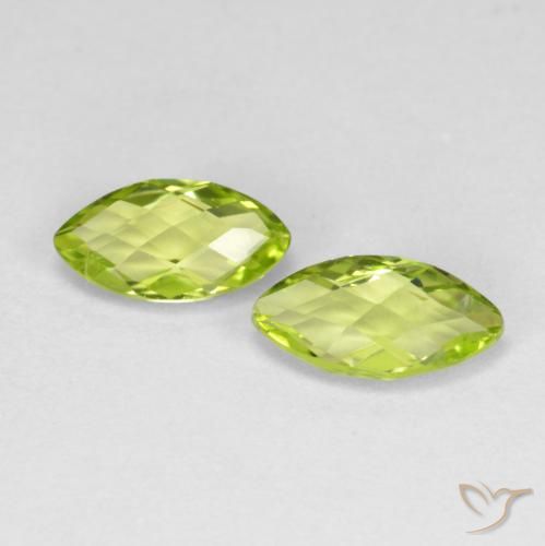 1.34 ct natürliche gelblich-grün Peridot-Edelsteine, Marquise, VVS-VS