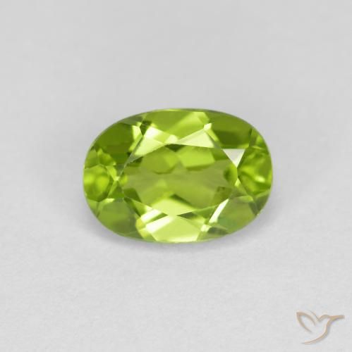 1.01ct Natürlicher Lebendiges grün Peridot, Oval, VS