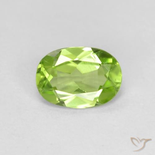 0.78ct Natürlicher Mittelgrün Peridot, Oval, VS