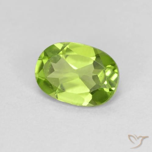 9,17 ctw natürlicher gelblich-grün Peridot, Oval, VS